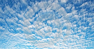 October Sky Cloudscape with Small Altocumulus Clouds