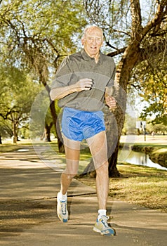 Octogenarian Runner athlete