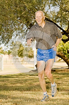 Octogenarian Runner athlete