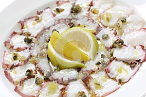 Octopus carpaccio