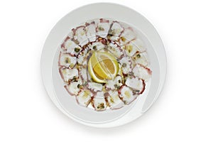 Octopus carpaccio