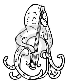 Octopus celloist photo