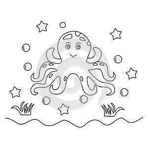 Octopus coloring pages