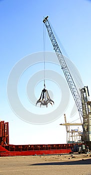 Octopus crane in the port of Barcelona