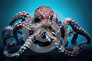 octopus in deep water AI generated