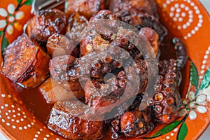 Octopus dish, typical from Portugal and the Azores