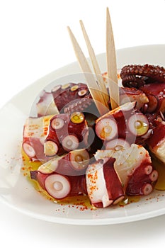 Octopus galician style (pulpo a la gallega) , span photo