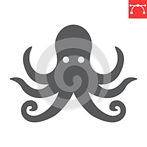 Octopus glyph icon