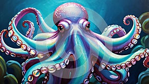 octopus illustration highquality image and ai generated