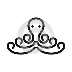 Octopus logo ideas design vector illustration
