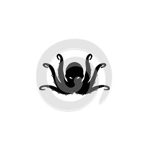 Octopus. Logo. Vector illustration