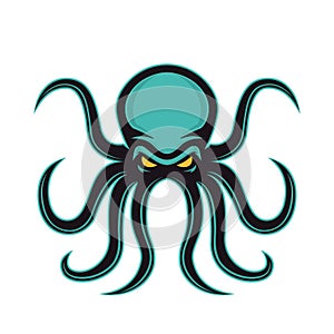 Octopus mascot logo