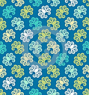 Octopus pattern seamless. poulpe background. devilfish ornament. Vector texture