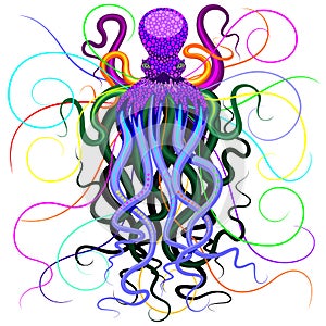 Octopus Psychedelic Luminescence