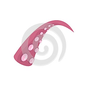 Octopus tentacle icon, flat style