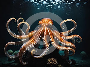 octopus tentacles in the aquarium