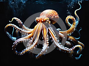 octopus tentacles in the aquarium