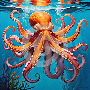 Octopus water aquarium tentacle tentacles swimming