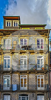 Octubre 2013. Nice facades of the city of Porto. Portugal photo