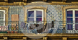 Octubre 2013. Nice facades of the city of Porto. Portugal photo