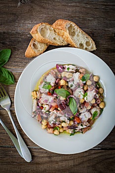 Octupus and chickpeas salad