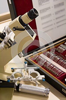 Oculist's microscope