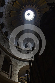 Oculus in the dome of the Church of the Holy Sepulchre, Jerusalem