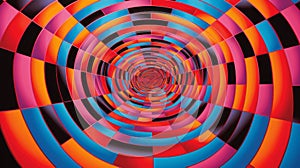 Oculus: A Spooky Psychedelic Painting Of A Mosaic Pop Art Tunnel