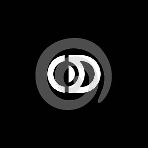 OD or DO letter design for logo or icon or monogram. photo