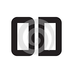 od initial letter vector logo icon