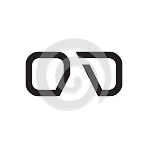 od initial letter vector logo icon