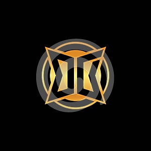 OD Logo Letter Geometric Golden Style