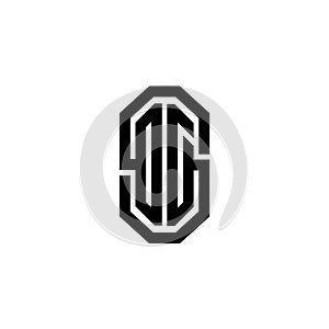 OD Logo Modern Vintage Monogram Style