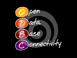 ODBC - Open Database Connectivity acronym