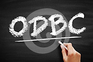 ODBC Open Database Connectivity - standard application programming interface for accessing database management systems, acronym