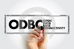 ODBC Open Database Connectivity - standard application programming interface for accessing database management systems, acronym