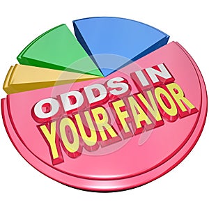 Odds in Your Favor Pie Chart Advantage Competition photo