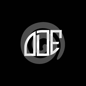 ODE letter logo design on BLACK background. ODE creative initials letter logo concept. ODE letter design