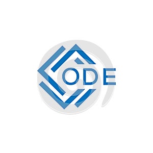 ODE letter logo design on white background. ODE creative circle letter logo concept. ODE letter design.ODE letter logo design on