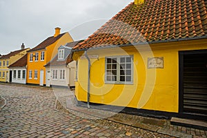 Odense, Denmark: Birthplace of Hans Christian Andersen, the world known storyteller. Old town of Odense, Denmark photo