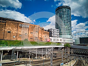 Odeon Cinema and Bullring Tower Birmingham UK