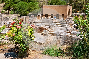 Odeon. Gortyn, Crete, Greece photo