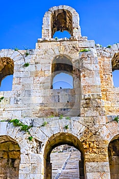 Odeon Herodes Attiacus Acropolis Athens Greece