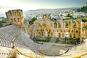 Odeon Herodes Attiacus Acropolis Athens Greece