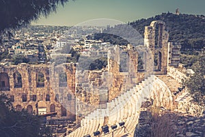 Odeon of Herodes Atticus at the Acropolis of Athens