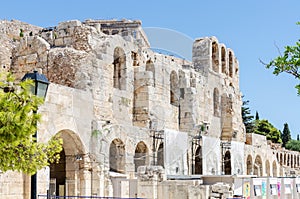 Odeon of Herodes Atticus in Acropolis of Athens