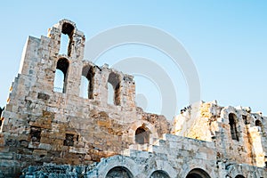 Odeon of Herodes Atticus at Acropolis in Athens, Greece