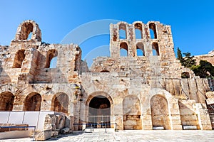 Odeon of Herodes Atticus at Acropolis of Athens, Greece