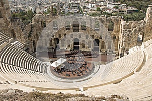 Odeon of Herodes Atticus, Acropolis, Greece photo