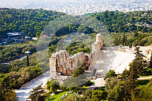 Odeon of Herodes Atticus in Athens photo